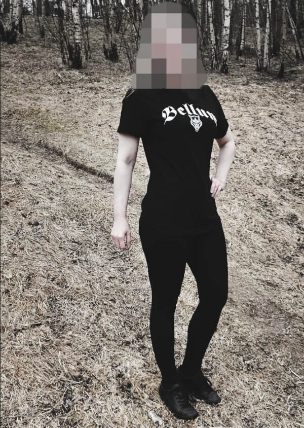 Bellum t-shirt svart kvinna